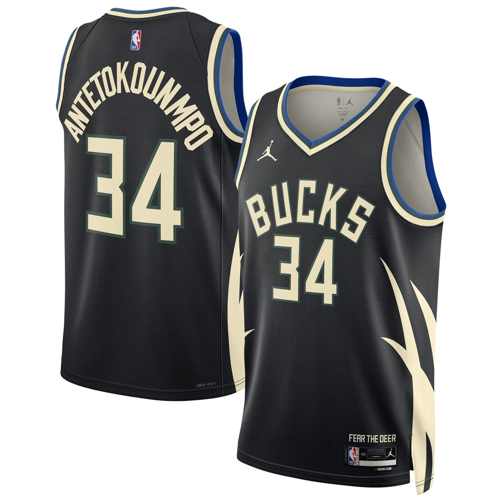 Milwaukee Bucks Giannis Antetokounmpo Nike Jordan Dri-FIT NBA Swingman Jersey - Mens