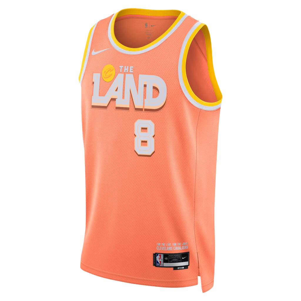 Nike Cleveland Cavaliers 2025/26 City Edition Swingman Jersey - Orange - Dennis Schröder - Unisex