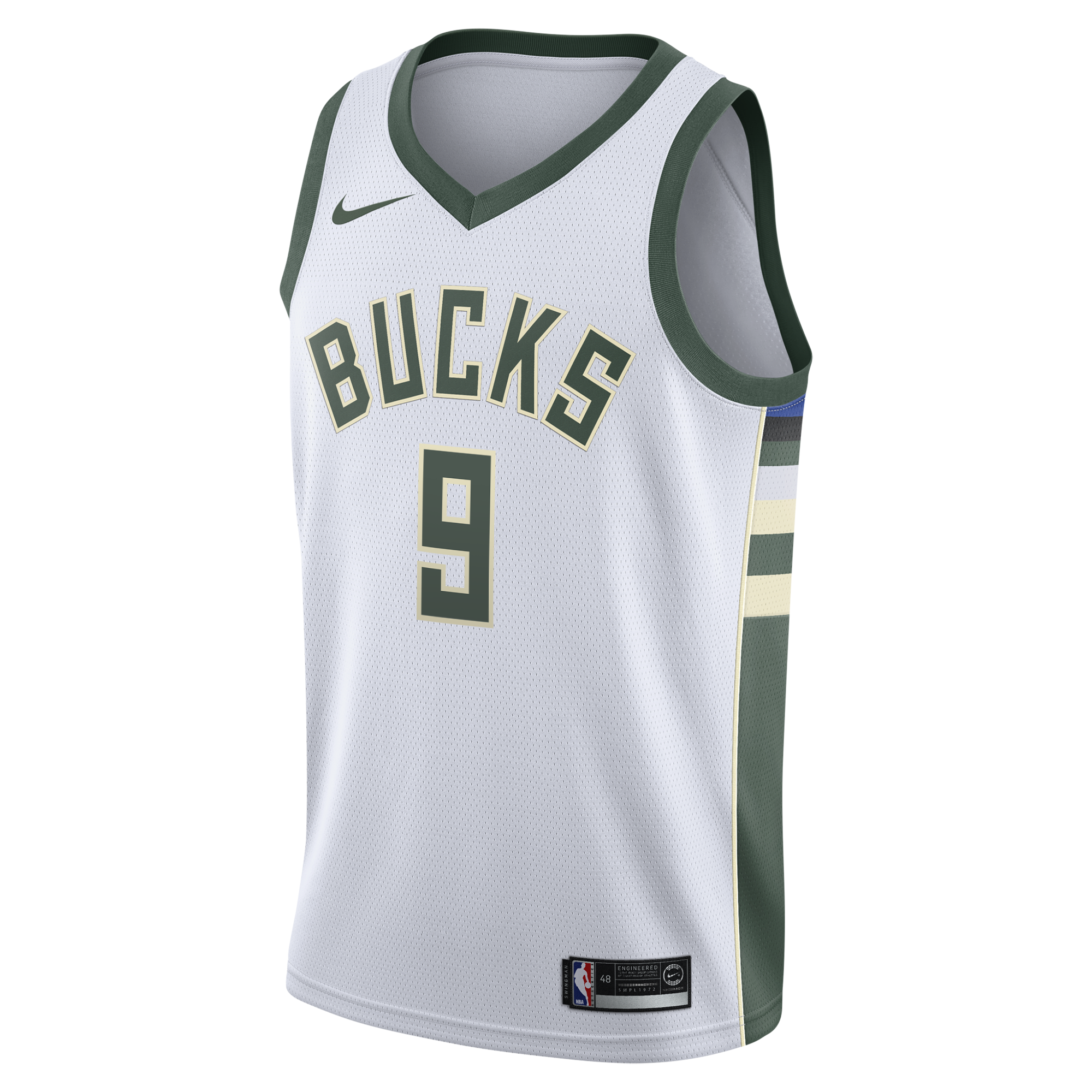 Milwaukee Bucks Nike Association Edition Swingman Jersey - White - Kel'el Ware - Youth