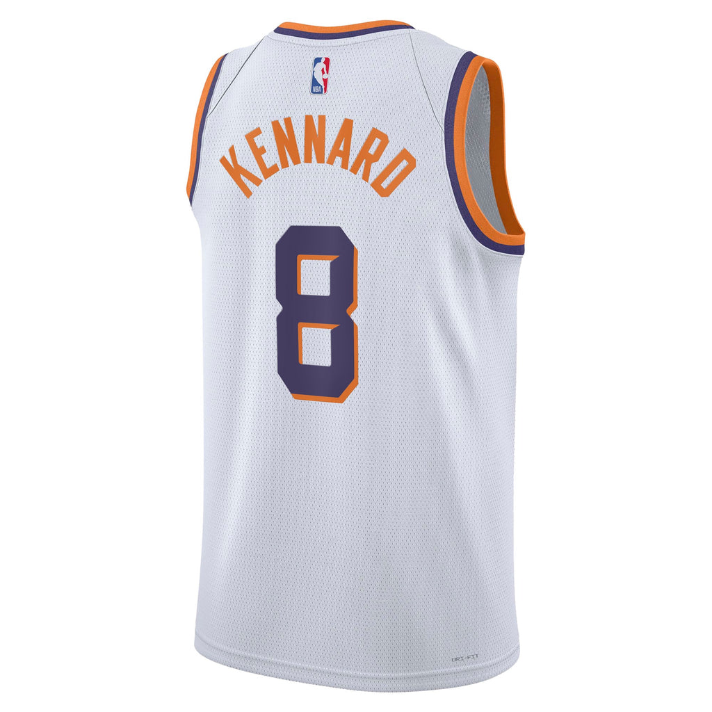 Phoenix Suns Nike Association Edition Swingman Jersey - White - Luke Kennard - Unisex