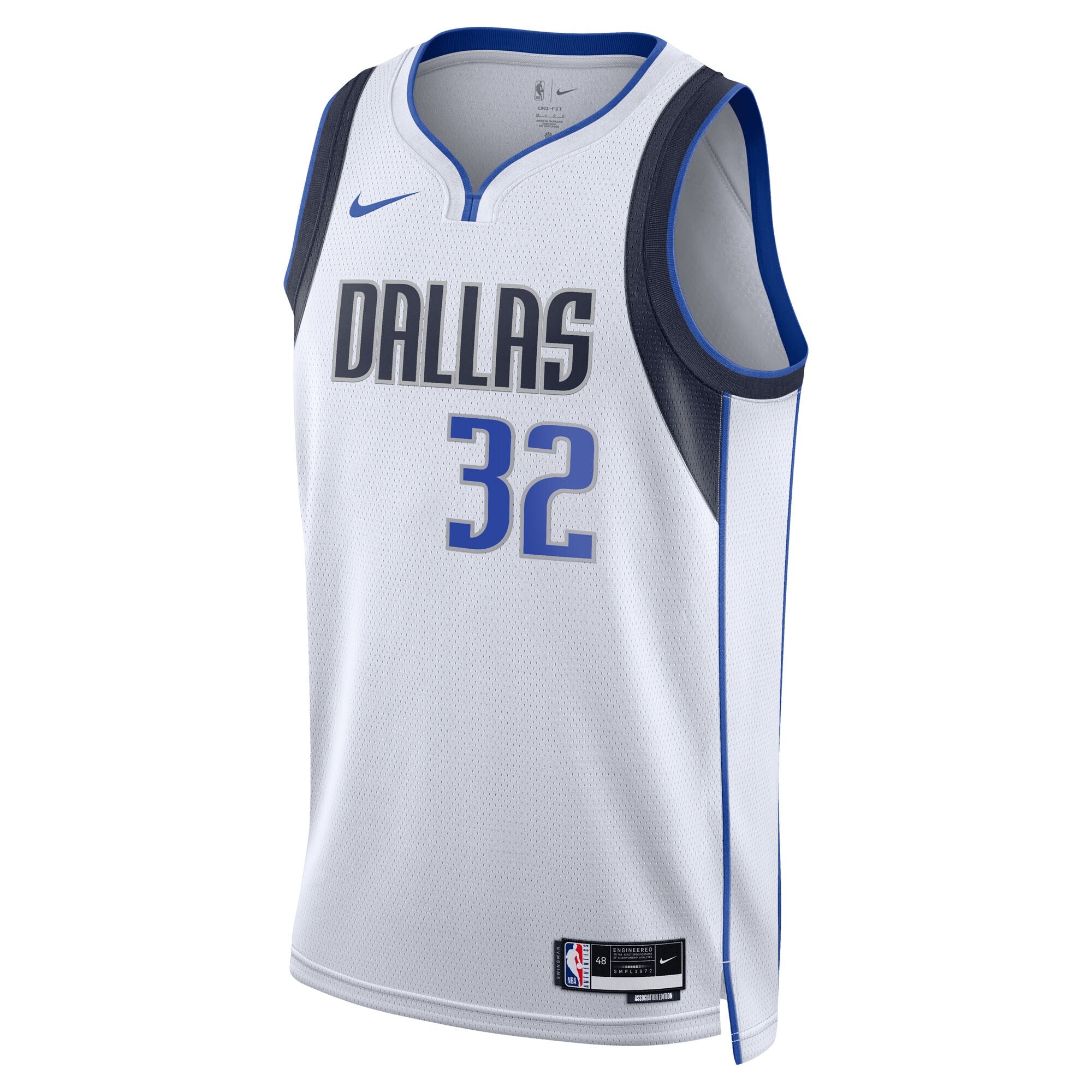Dallas Mavericks Nike Association Edition Swingman Jersey NBA 2025 First Round Draft Pick - White - Cooper Flagg - Unisex