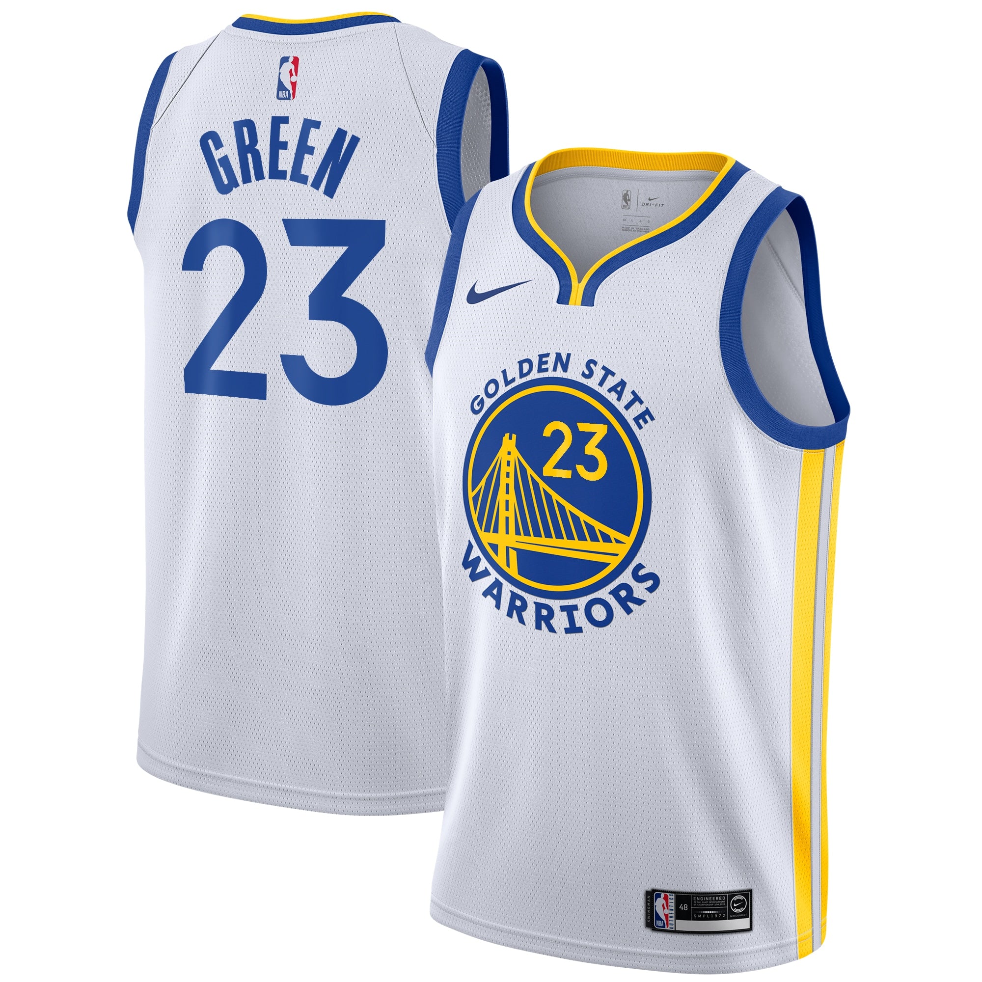 Golden State Warriors Nike Association Edition Swingman Jersey - White - Draymond Green - Youth
