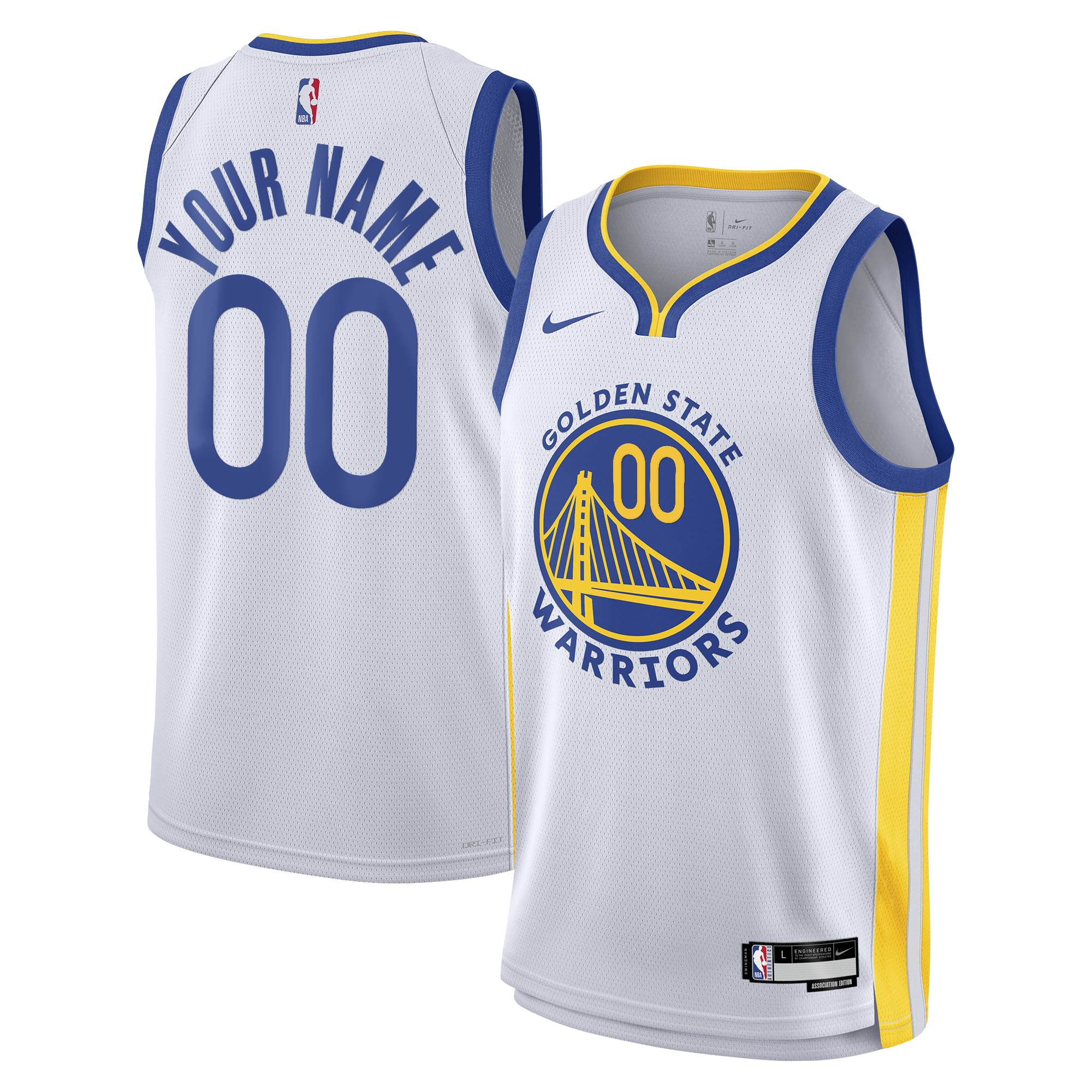 Golden State Warriors NBA Association Swingman Jersey - Youth