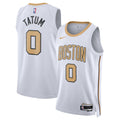 Boston Celtics Nike 2025/26 City Edition Swingman Jersey - White - Jayson Tatum - Unisex