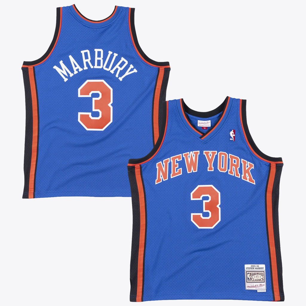 New York Knicks Mitchell & Ness Stephon Marbury 2006 Swingman Authentic Jersey - Royal Blue