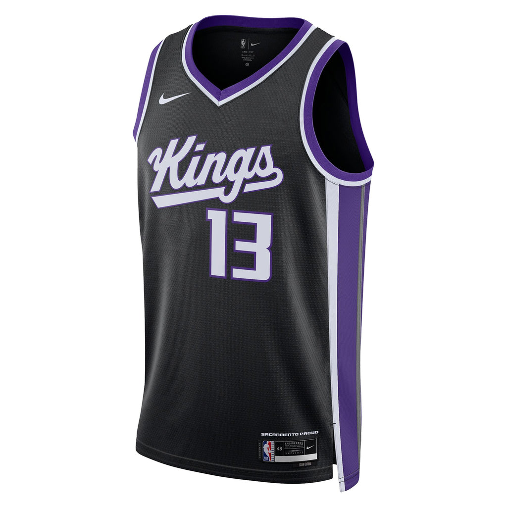 Sacramento Kings Nike Icon Edition Swingman Jersey - Black - Keegan Murray - Unisex