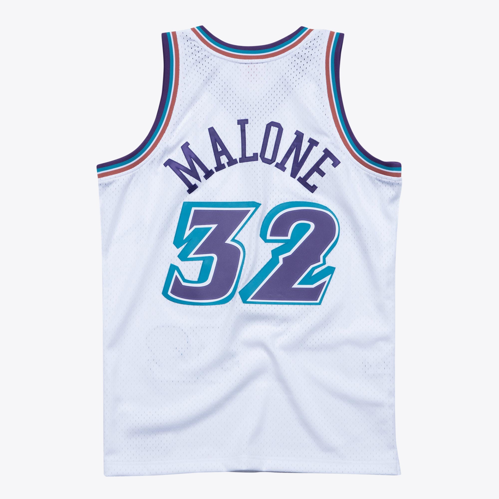 Utah Jazz Karl Malone 1996 Hardwood Classics Swingman Jersey By Mitchell & Ness - White - Mens