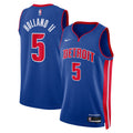 Detroit Pistons Nike Icon Swingman Jersey NBA 2024 Draft First Round Pick - Blue - Ron Holland II - Unisex