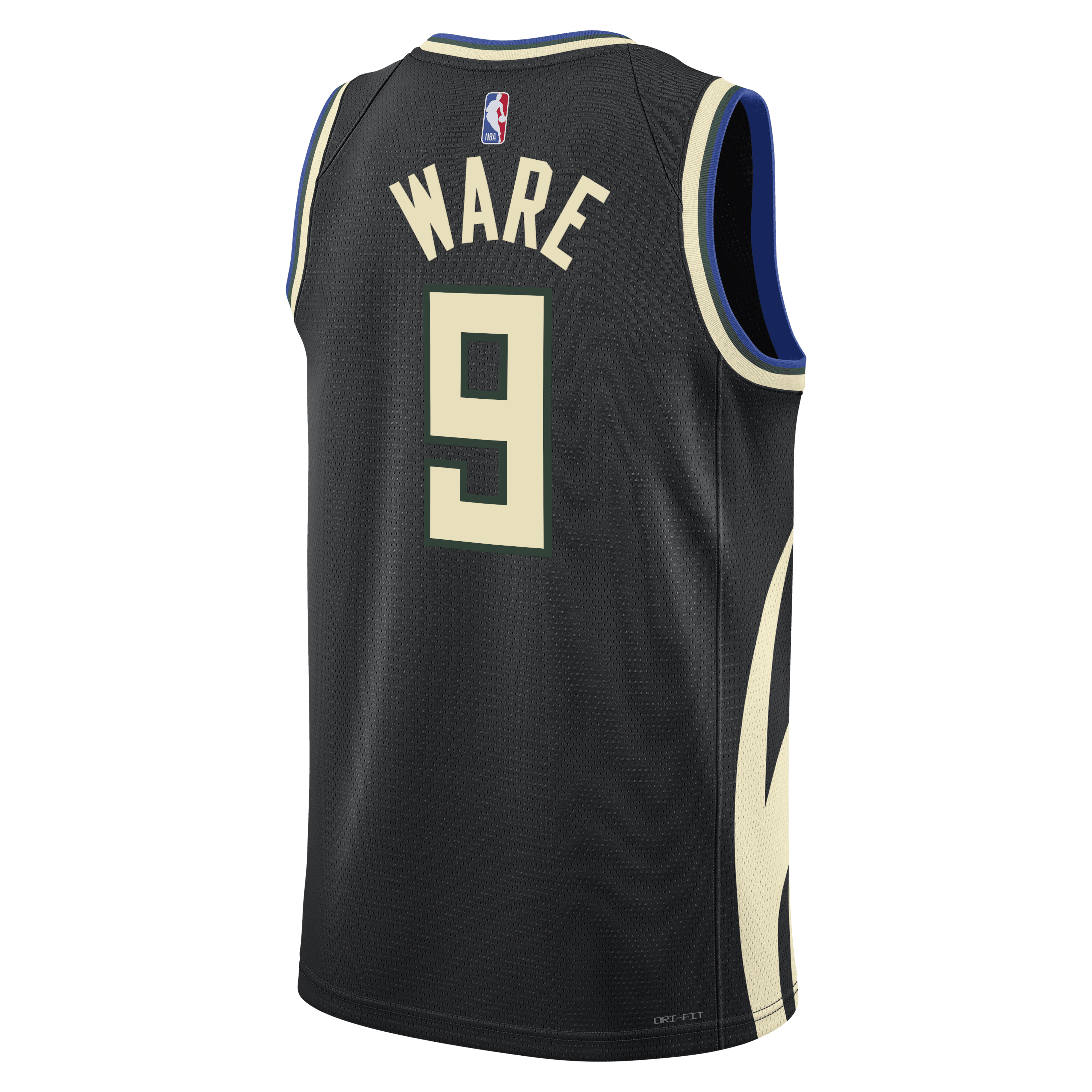 Milwaukee Bucks Jordan Brand Statement Edition Swingman Jersey - Hunter Green - Kel'el Ware - Unisex