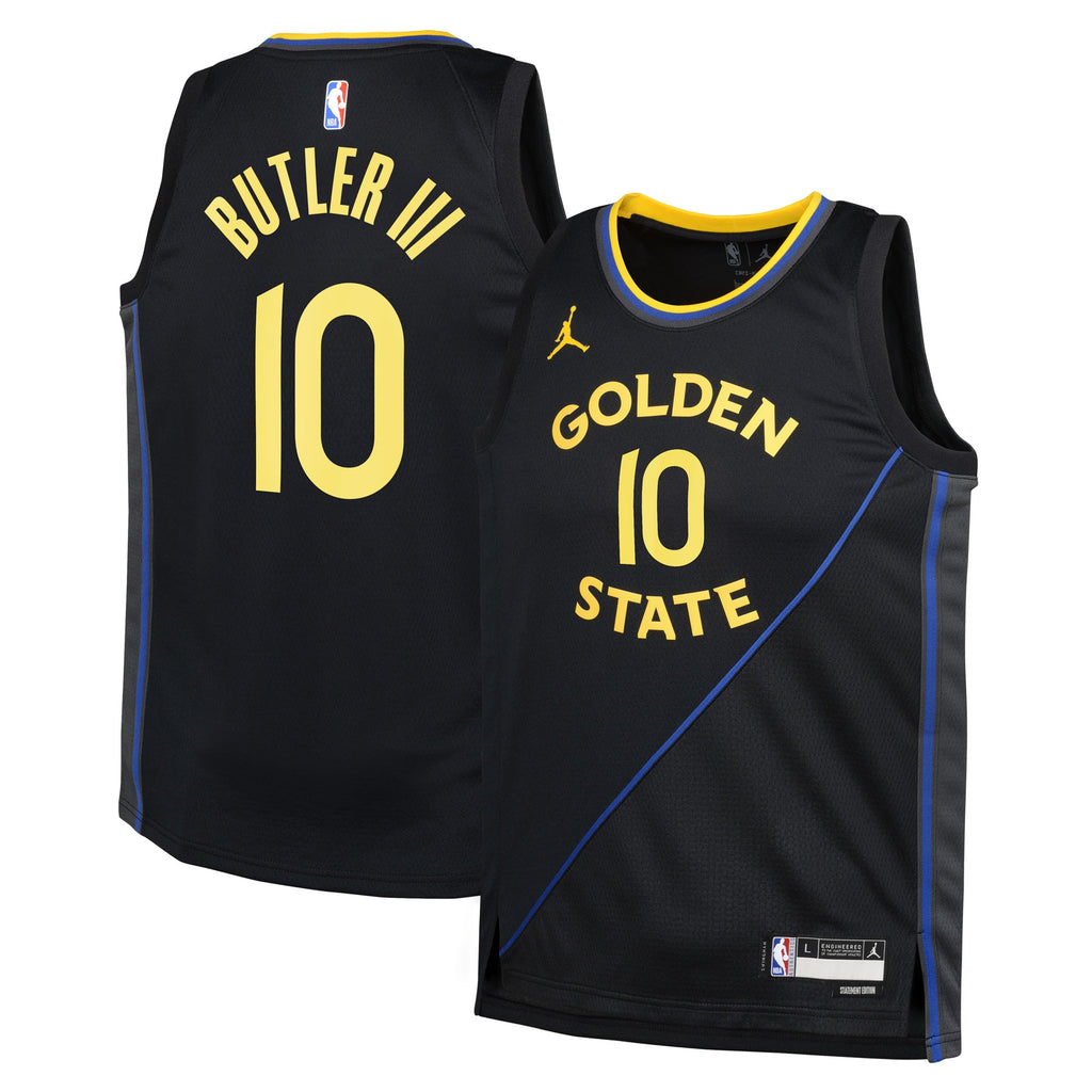 Golden State Warriors Jordan Brand Statement Edition Swingman Jersey - Black - Jimmy Butler III - Youth