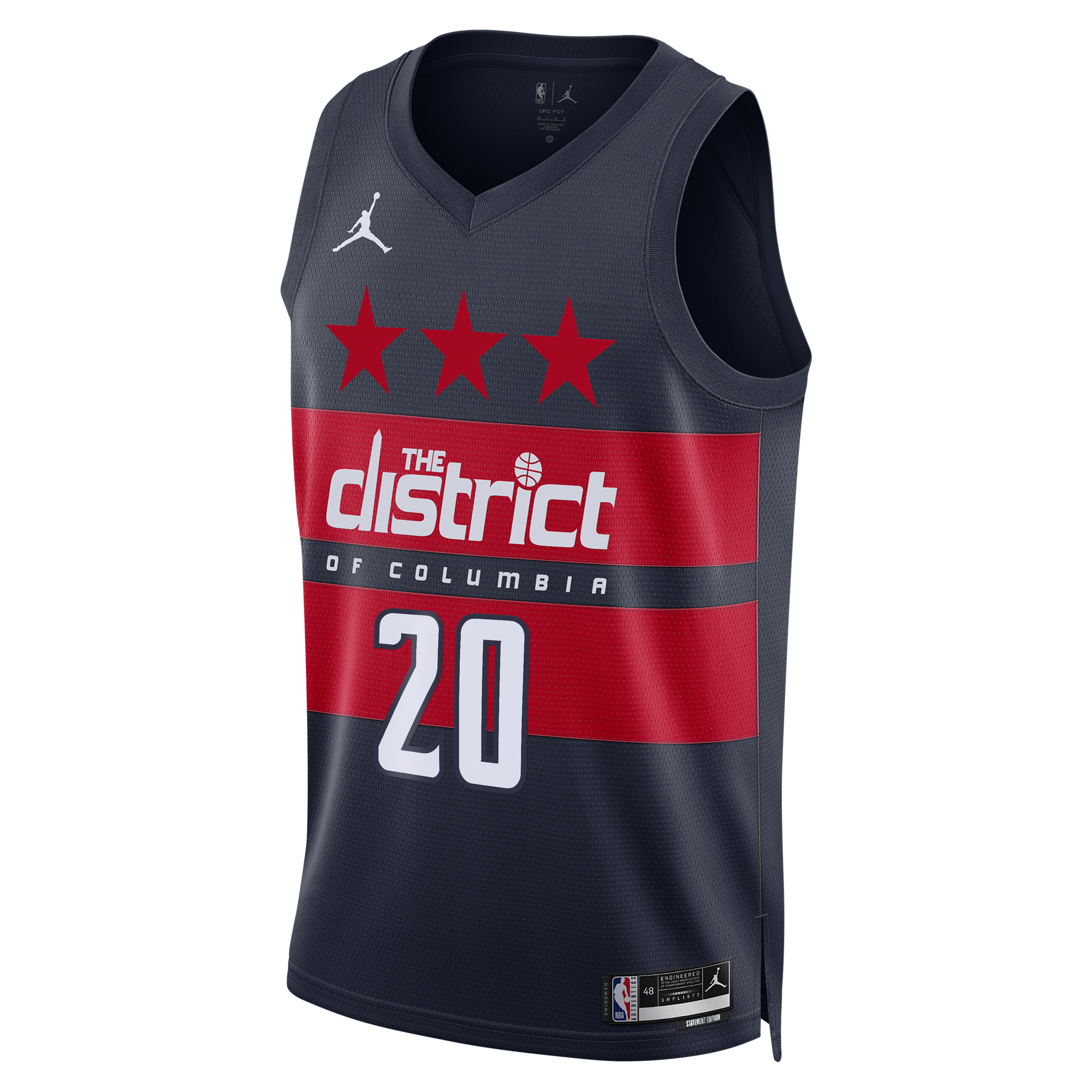 Washington Wizards Jordan Brand Statement Edition Swingman Jersey - Navy - Alex Sarr - Mens
