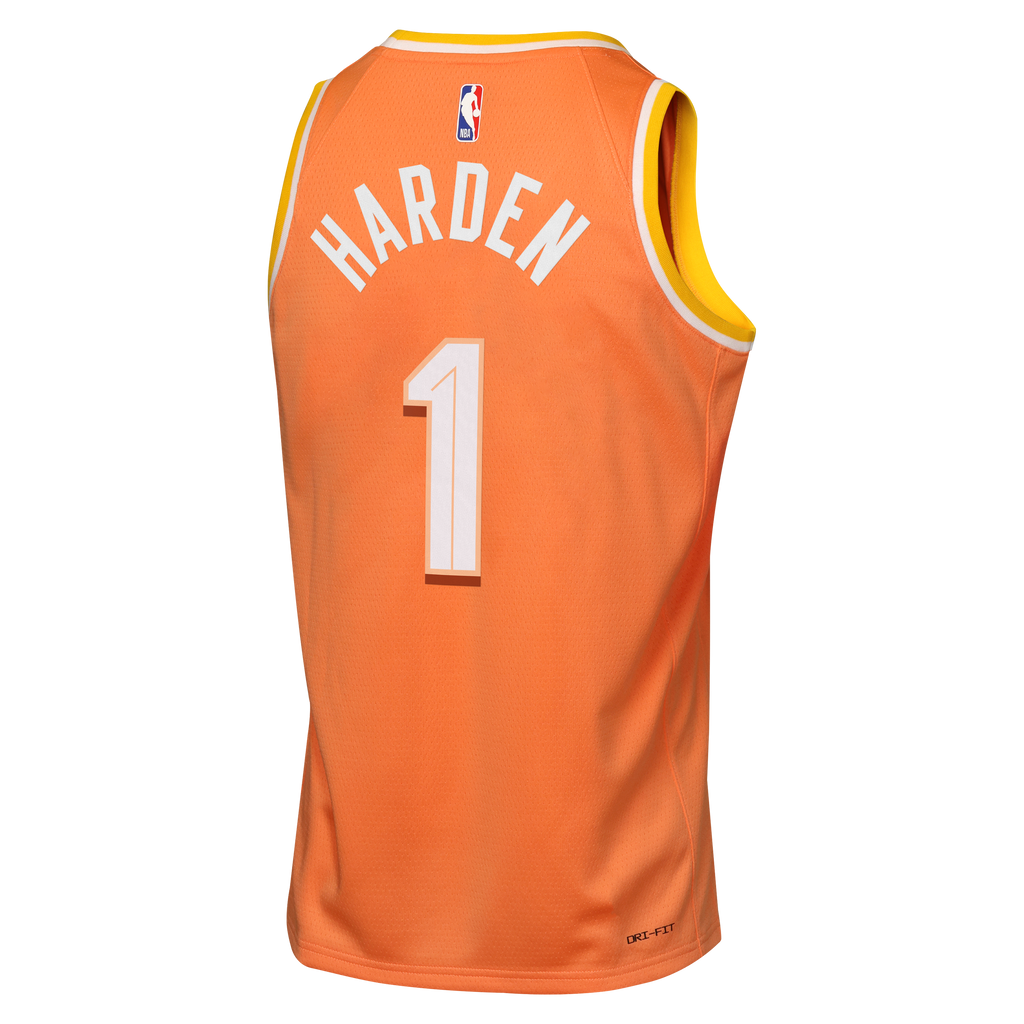 Nike Cleveland Cavaliers 2025/26 City Edition Swingman Jersey - Orange - James Harden - Youth
