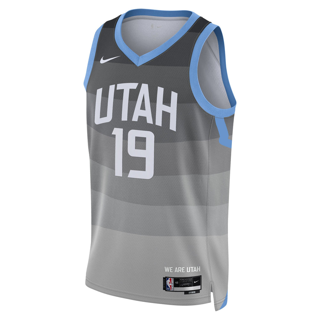 Utah Jazz Nike 2025/26 City Edition Swingman Jersey - Gray - Ace Bailey - Unisex