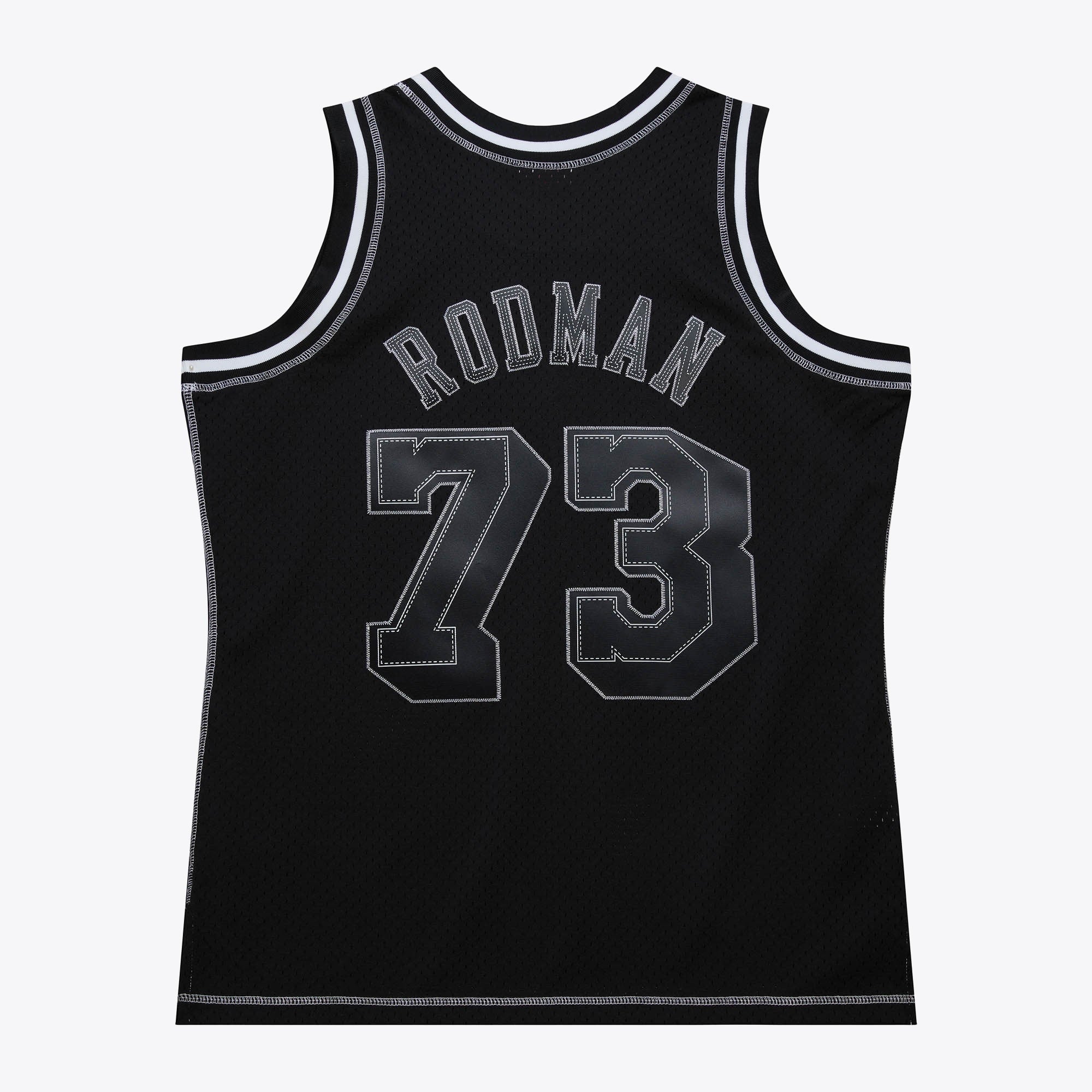 Los Angeles Lakers Mitchell & Ness Dennis Rodman 1998 Contrast 2K Swingman Jersey - Black