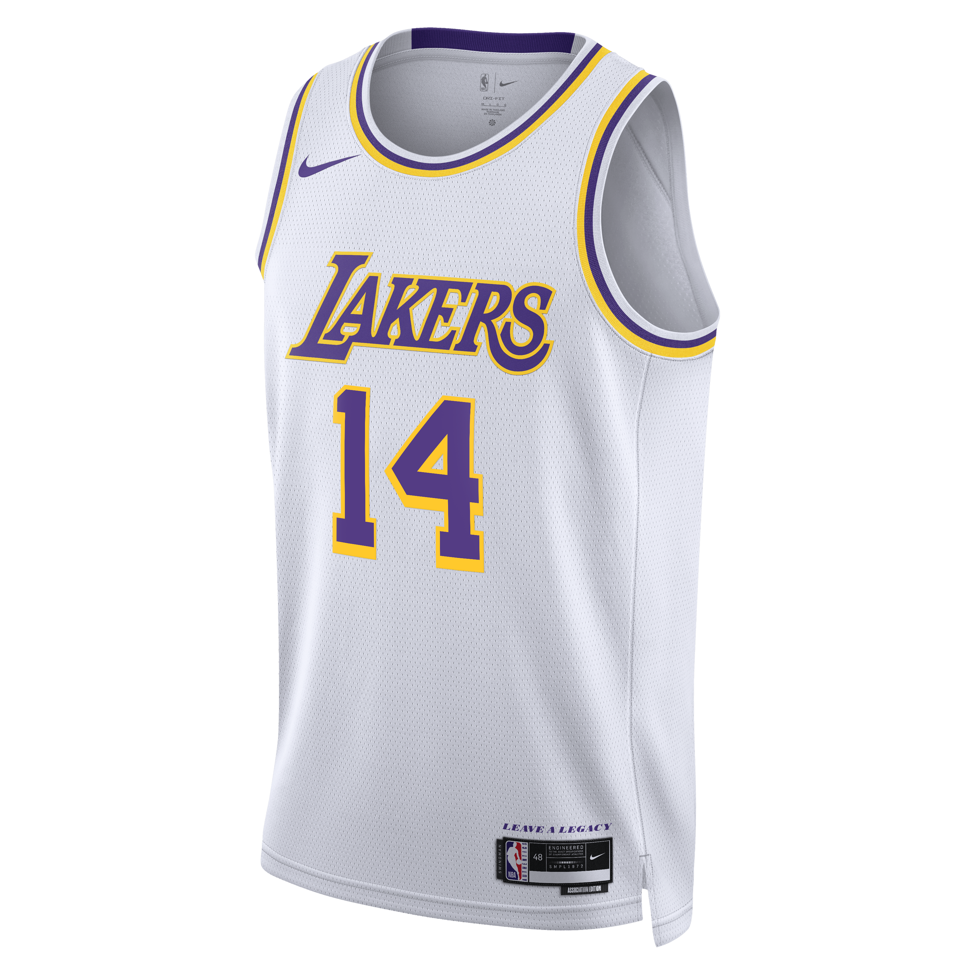 Los Angeles Lakers Nike Association Edition Edition Swingman Jersey - White - Walker Kessler - Unisex