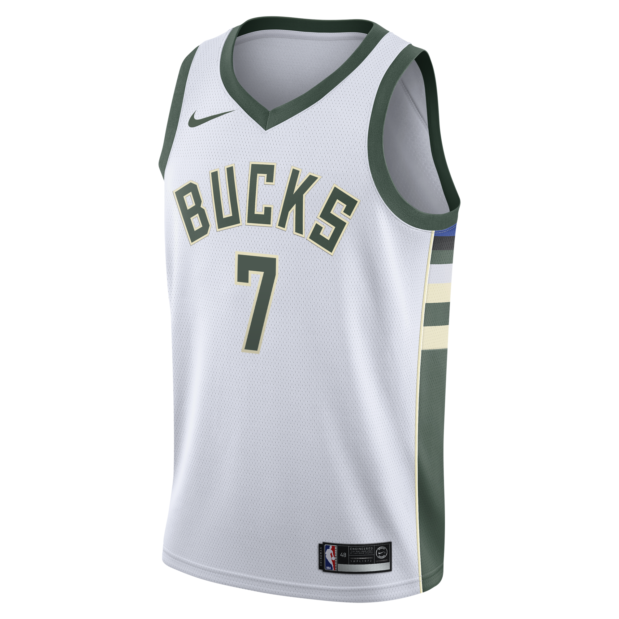 Milwaukee Bucks Nike Association Edition Swingman Jersey - White - Kevin Porter Jr. - Youth