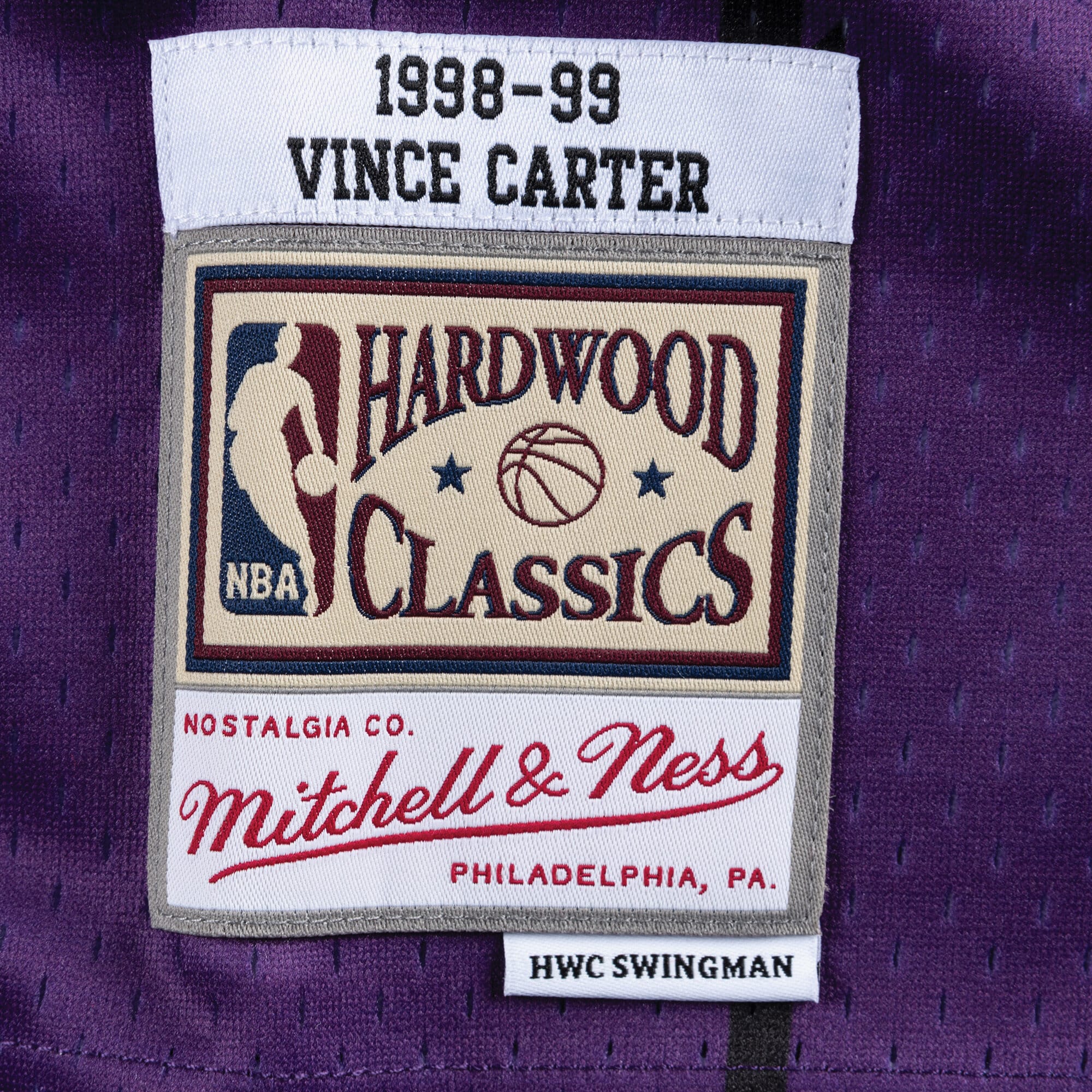 Toronto Raptors Mitchell & Ness Swingman Jersey Road Vince Carter 1998-99