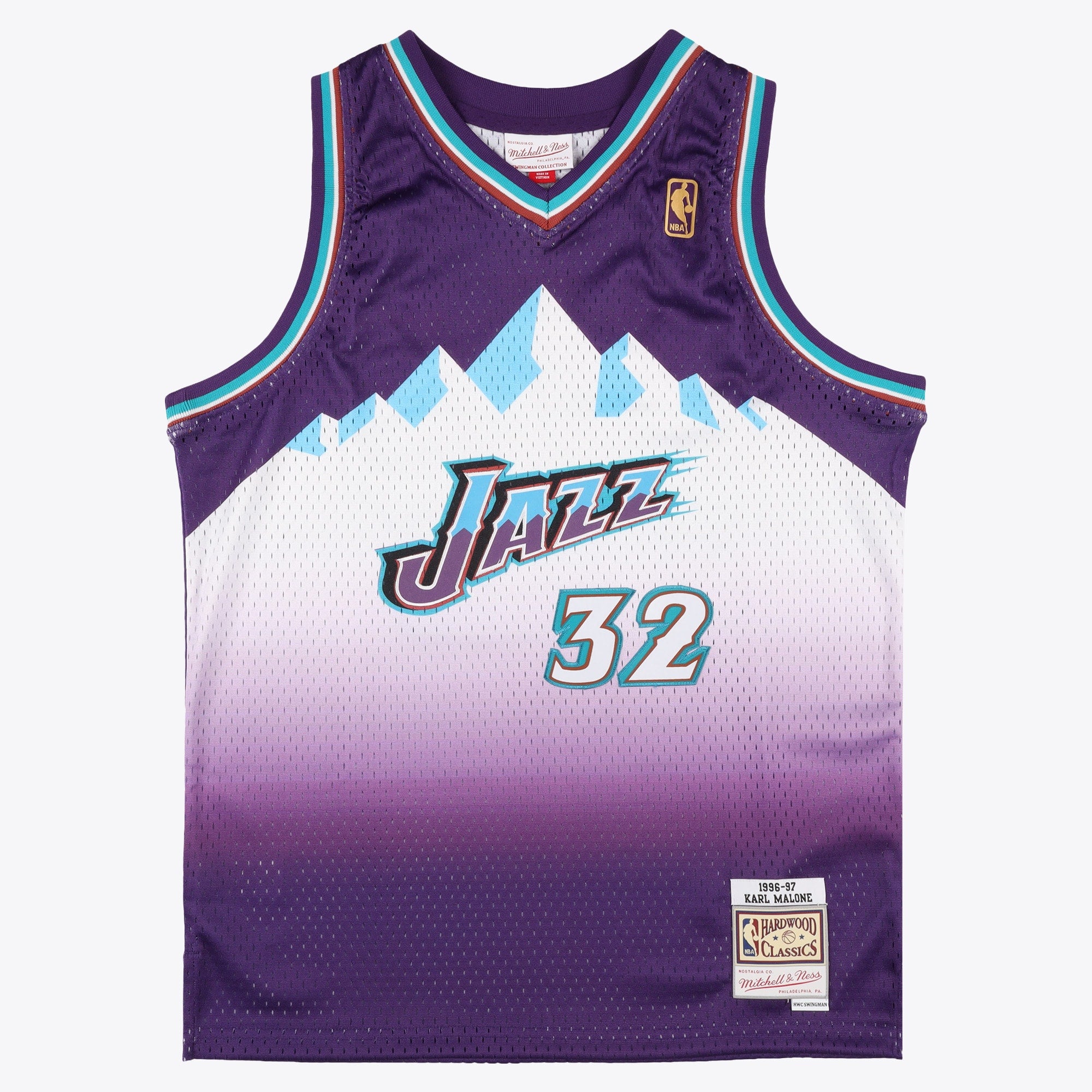 Utah Jazz Mitchell & Ness Road Swingman Jersey - Youth - Karl Malone