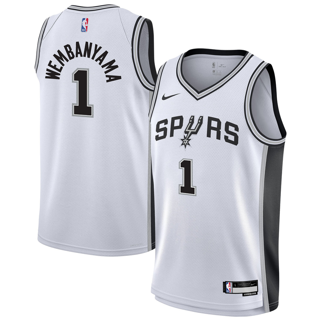 San Antonio Spurs Nike Association Swingman Jersey - Victor Wembanyama - Youth