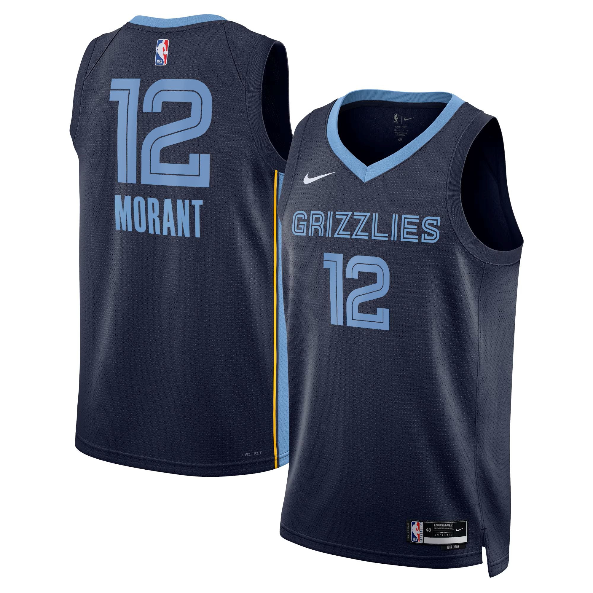 Memphis Grizzlies Nike Icon Edition Swingman Jersey - Ja Morant  - Unisex