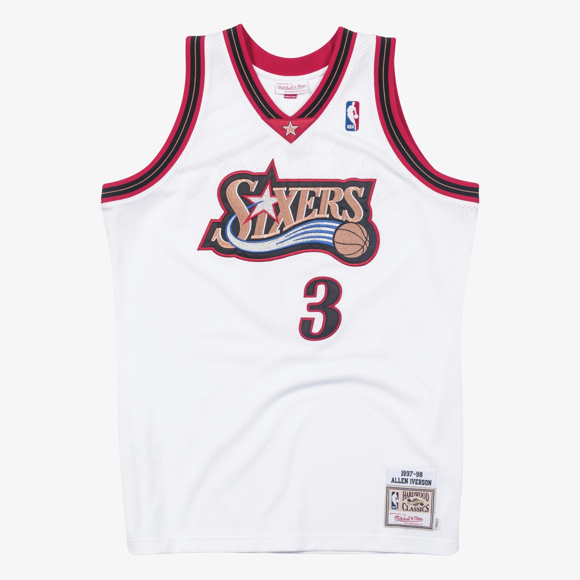 Philadelphia 76ers Mitchell & Ness Allen Iverson 1997 Authentic Jersey - White