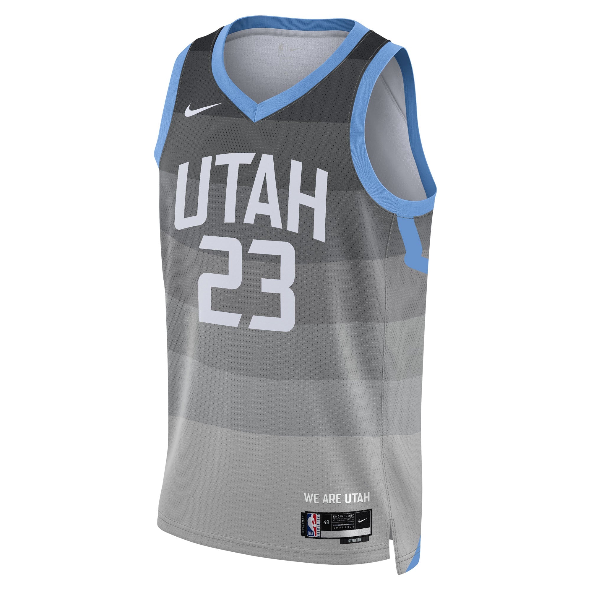 Utah Jazz Nike 2025/26 City Edition Swingman Jersey - Gray - Lauri Markkanen - Unisex