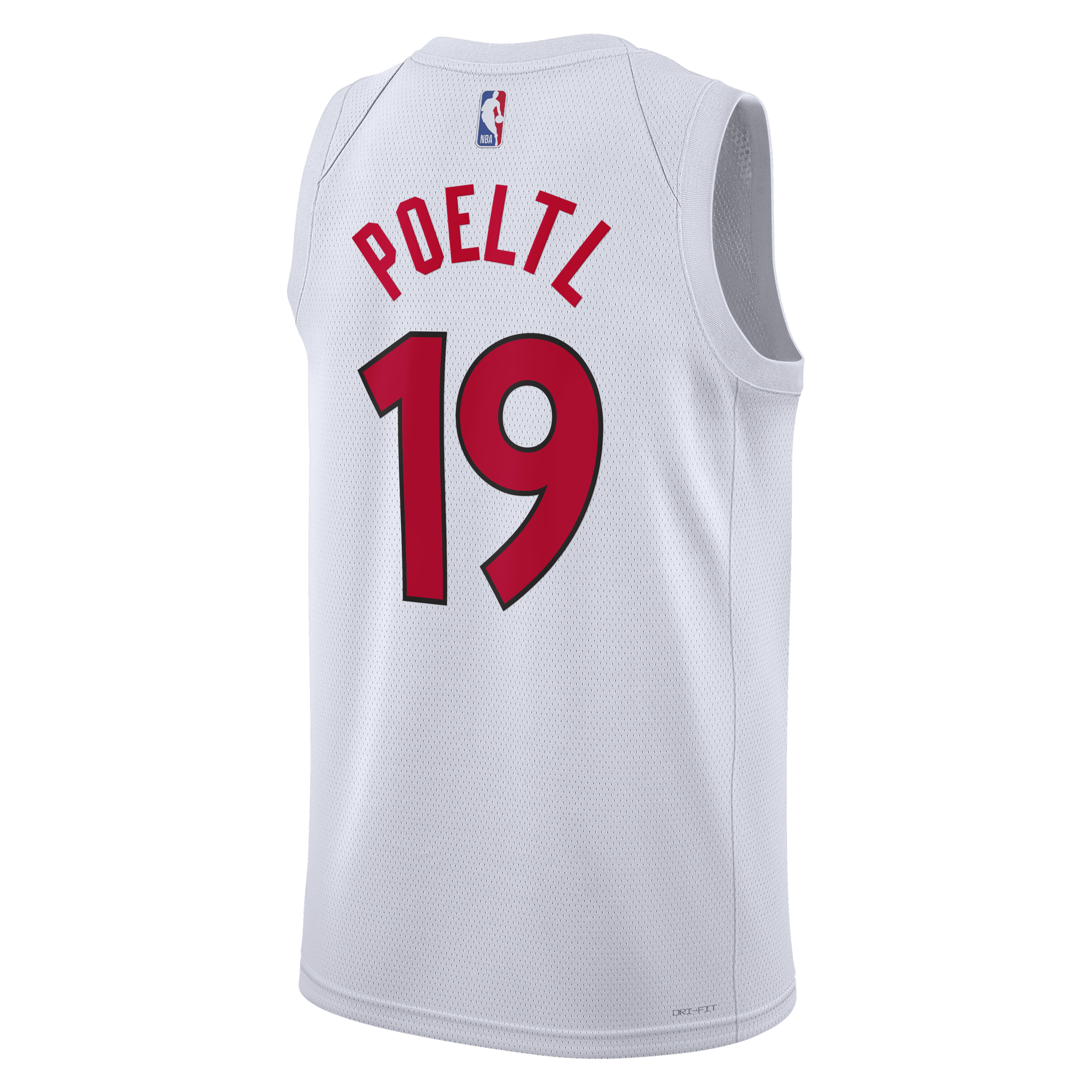 Toronto Raptors Nike Association Edition Swingman Jersey - White - Jakob Poeltl - Unisex