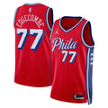 Philadelphia 76ers Jordan Brand Statement Edition Swingman Jersey - Red - VJ Edgecombe - Unisex