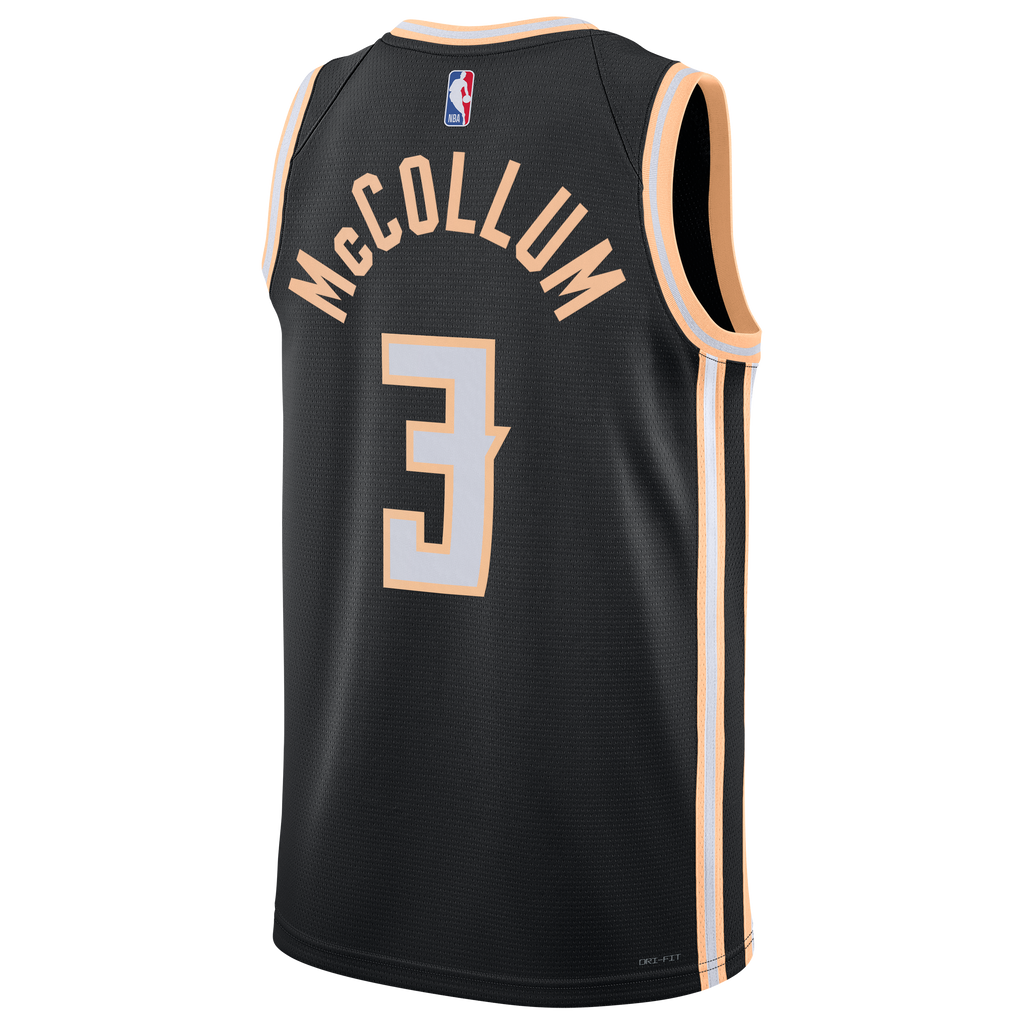 Nike Atlanta Hawks 2025/26 Nike City Edition Swingman Jersey - Black - CJ McCollum - Unisex