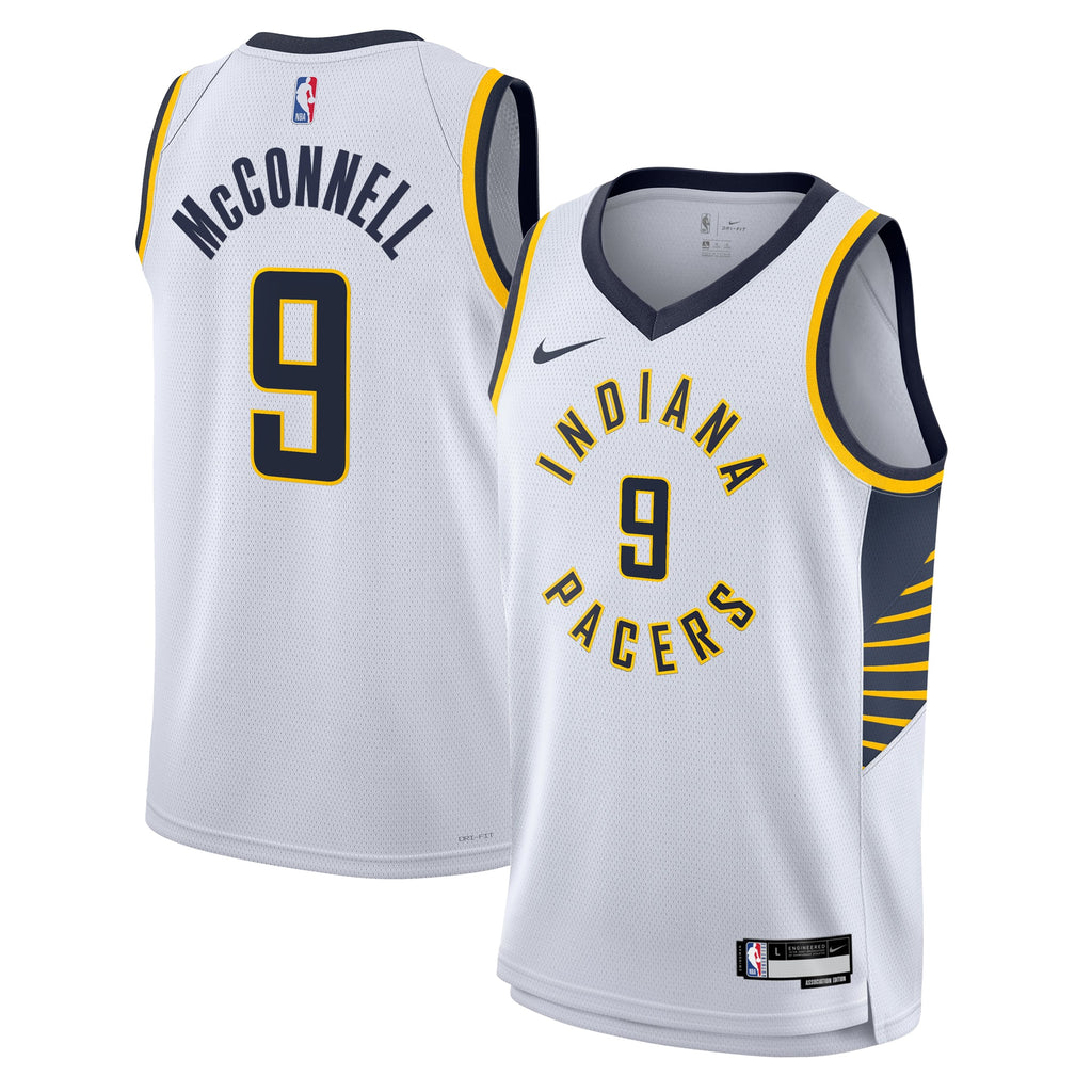Indiana Pacers Nike Association Edition Swingman Jersey - White - T.J. McConnell - Youth