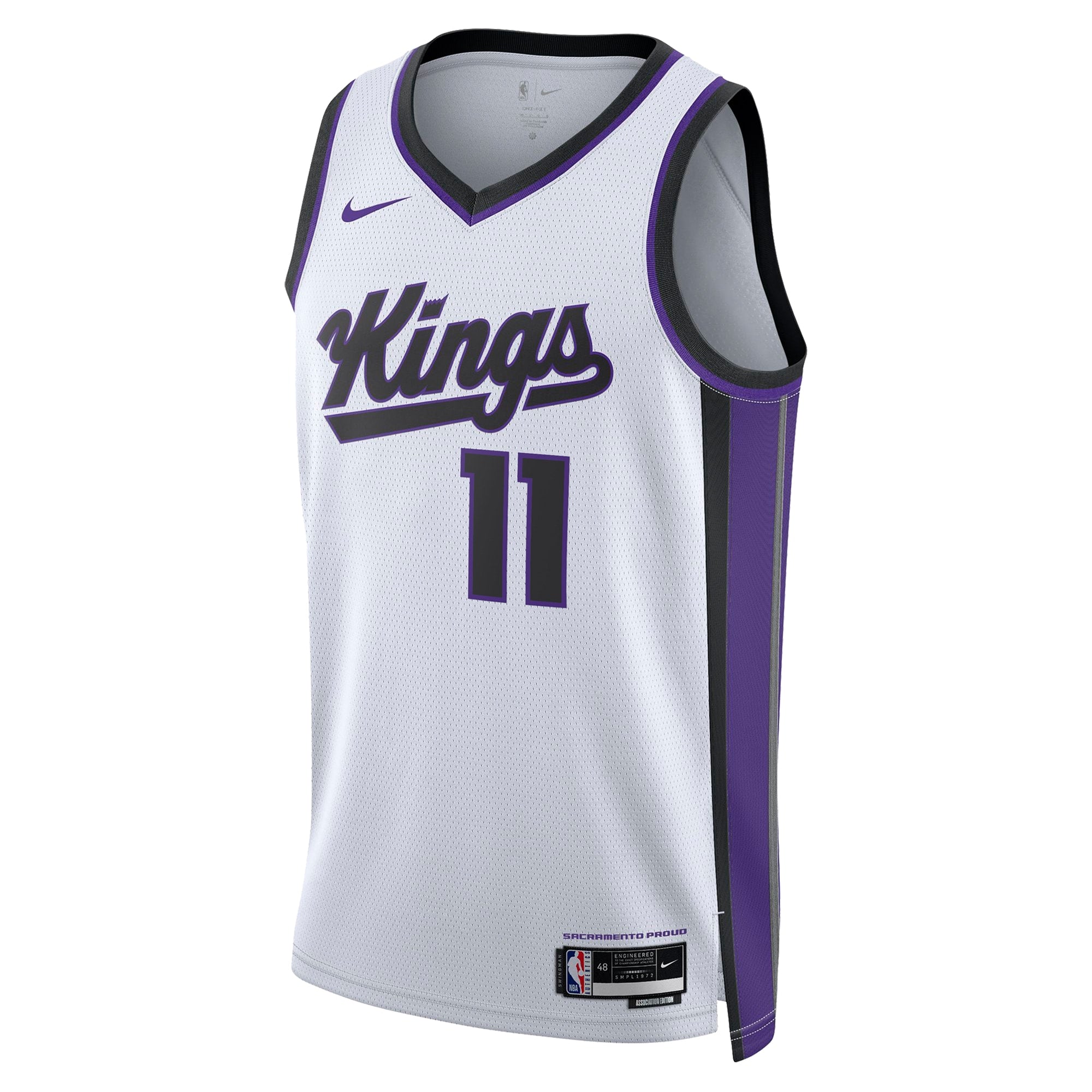 Sacramento Kings Nike Association Edition Swingman Jersey - White - Domantas Sabonis - Unisex