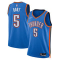 Oklahoma City Thunder Nike Icon Edition Swingman Jersey - Blue - Luguentz Dort - Unisex