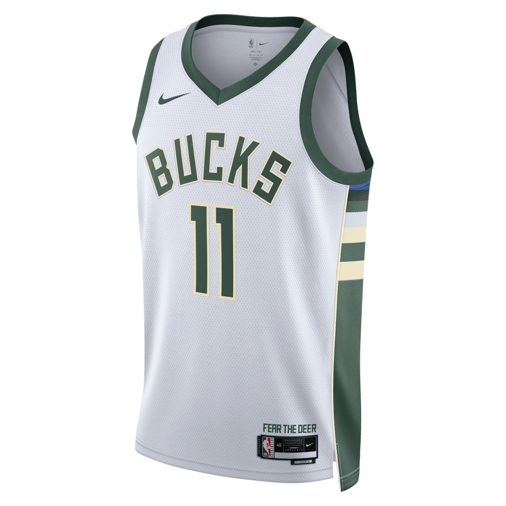 Milwaukee Bucks Association Edition Swingman Jersey - White - Tyler Herro - Unisex