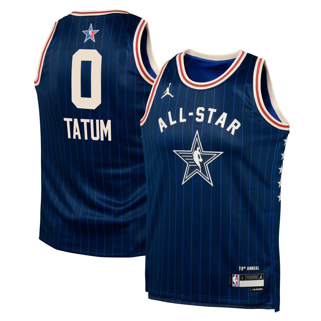 Eastern Conference Jordan Brand All-Star 2024 Swingman Jersey - Navy - Jayson Tatum - Youth