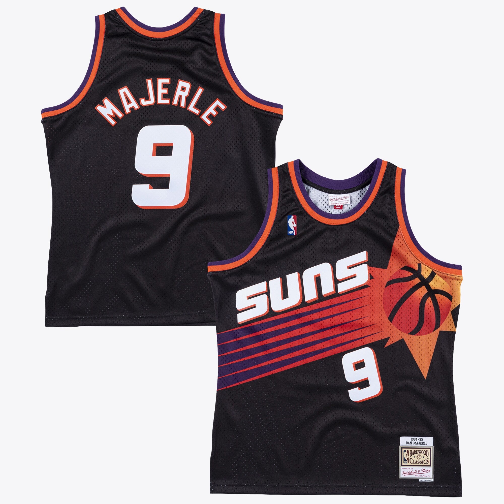 Phoenix Suns Mitchell & Ness Dan Majerle 1994 Swingman Alt Road Authentic Jersey - Black