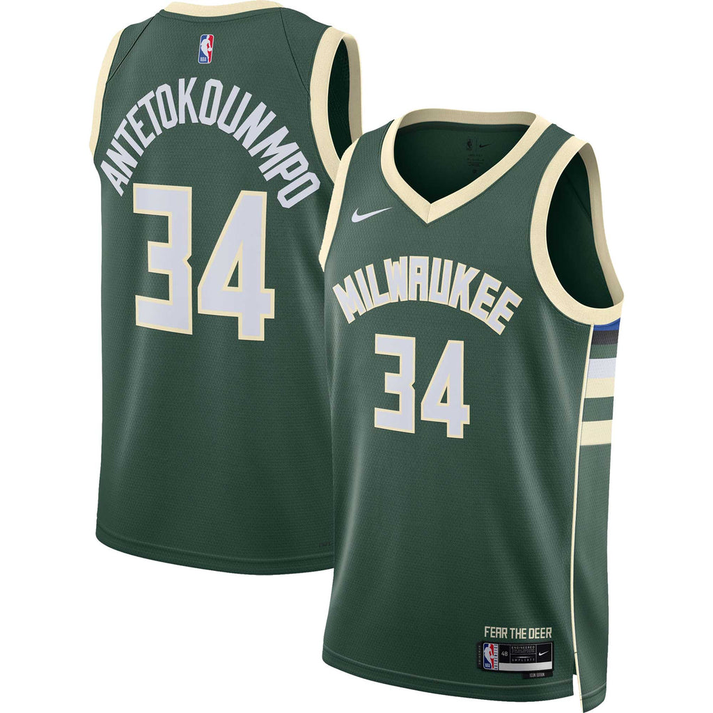 Milwaukee Bucks Giannis Antetokounmpo Nike Dri-Fit Swingman Jersey