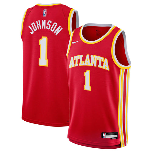 Atlanta Hawks Nike Icon Edition Swingman Jersey - Red - Jalen Johnson - Youth