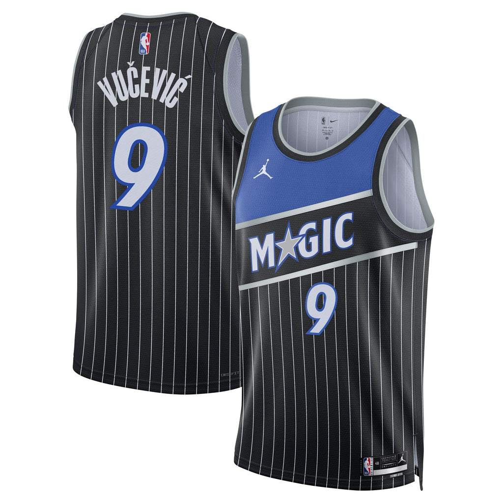 Orlando Magic Jordan Brand Statement Edition Jersey - Black - Nikola Vučević - Unisex