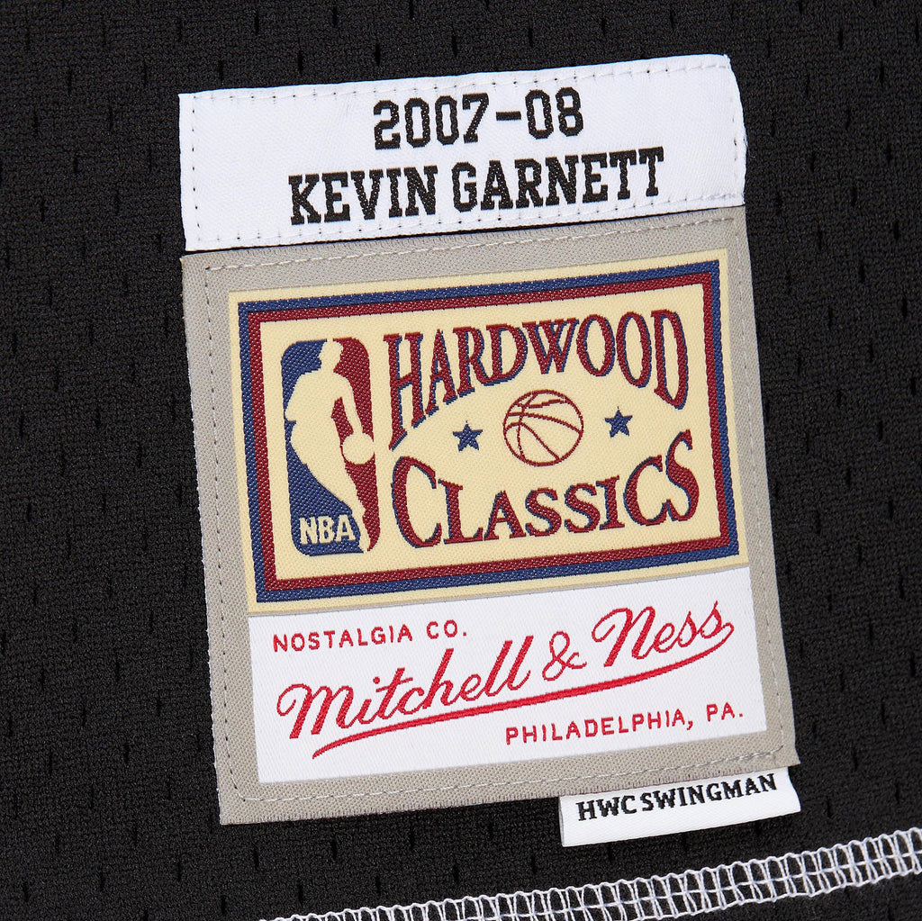 Boston Celtics Mitchell & Ness Kevin Garnett 2007 Contrast 2K Swingman Jersey - Black