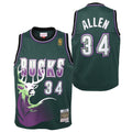 Milwaukee Bucks Ray Allen 1996-97 Hardwood Classics Swingman Jersey - Fir - Youth