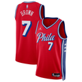 hiladelphia 76ers Jordan Brand Statement Edition Swingman Jersey - Red - Jaylen Brown - Unisex