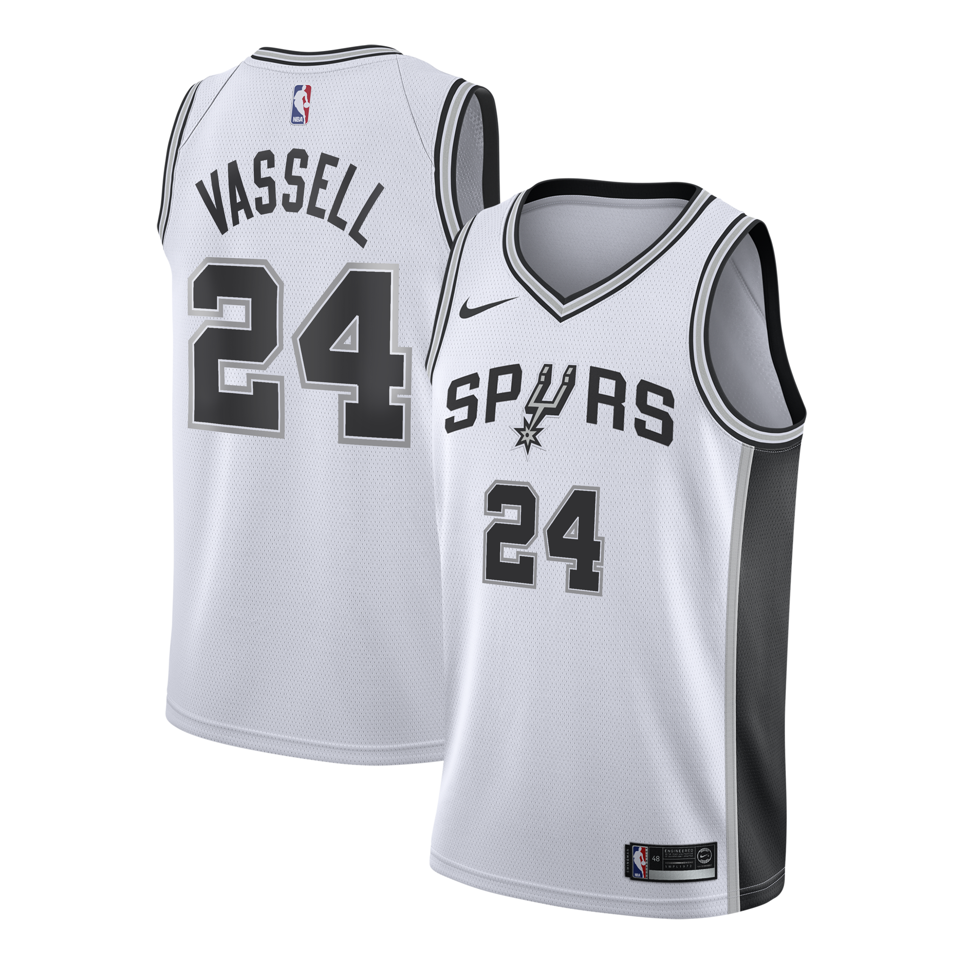 San Antonio Spurs Nike Association Edition Swingman Jersey – White - Devin Vassell - Youth