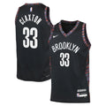 Brooklyn Nets Nike 2025/26 City Edition Swingman Jersey - Black - Nic Claxton - Youth