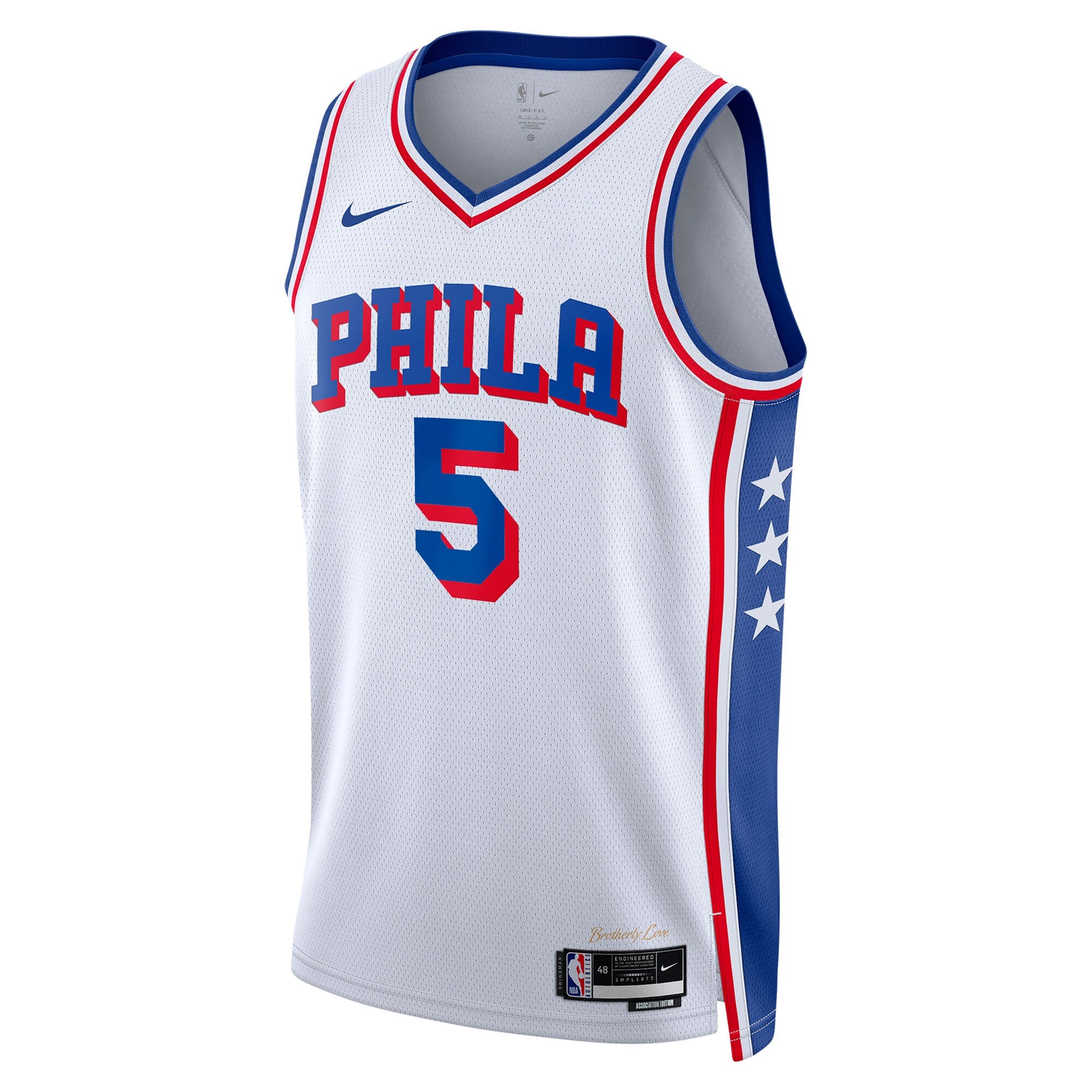 Philadelphia 76ers Nike Association Edition Swingman Jersey - White - Quentin Grimes - Unisex