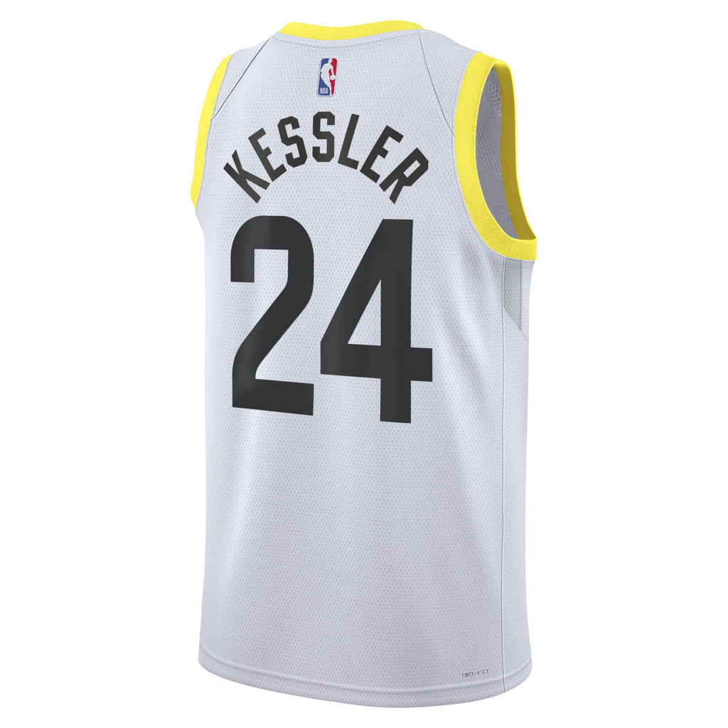 Utah Jazz Nike Association Edition Swingman Jersey - White - Walker Kessler - Unisex