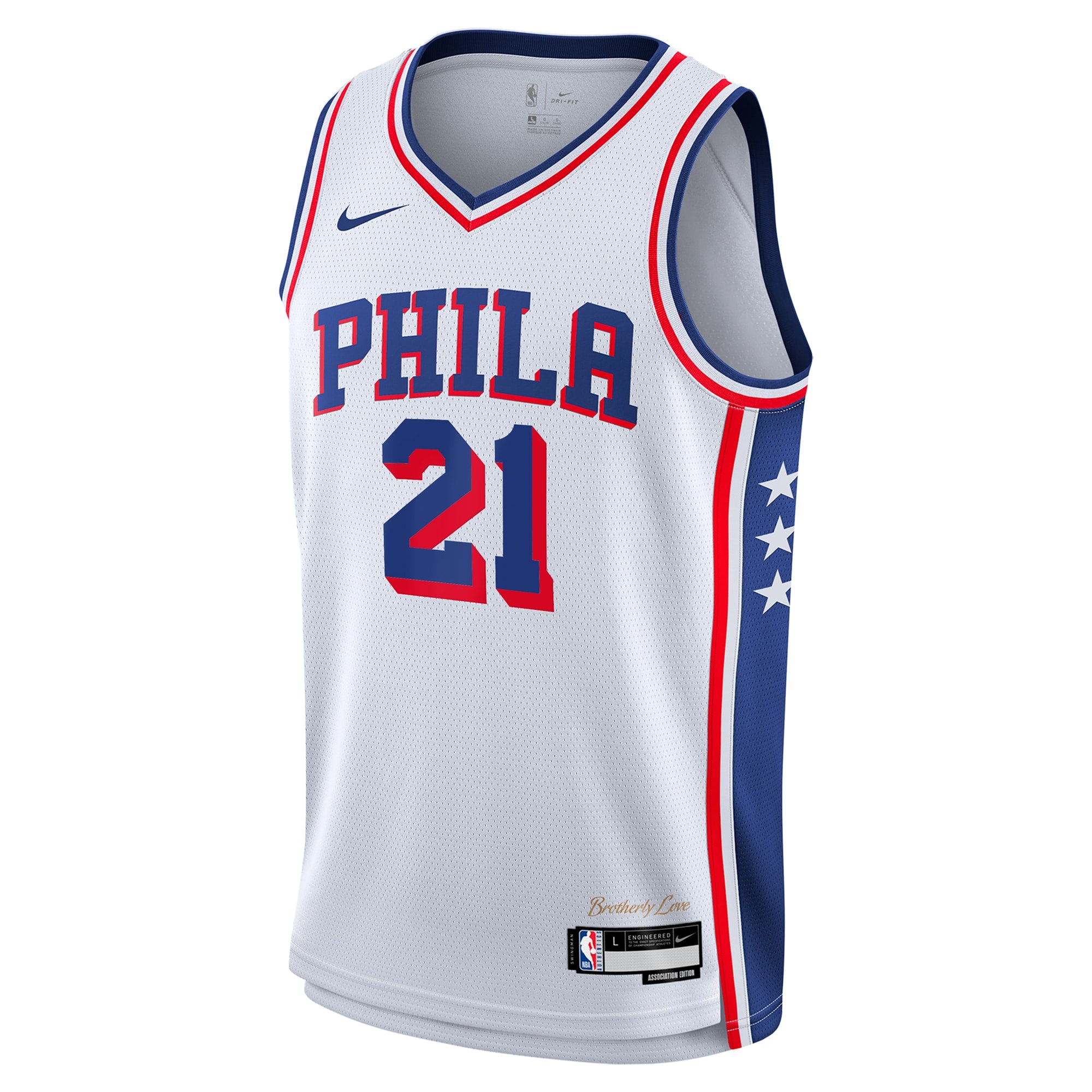 Philadelphia 76ers Nike Association Edition Swingman Jersey - White - Joel Embiid - Youth