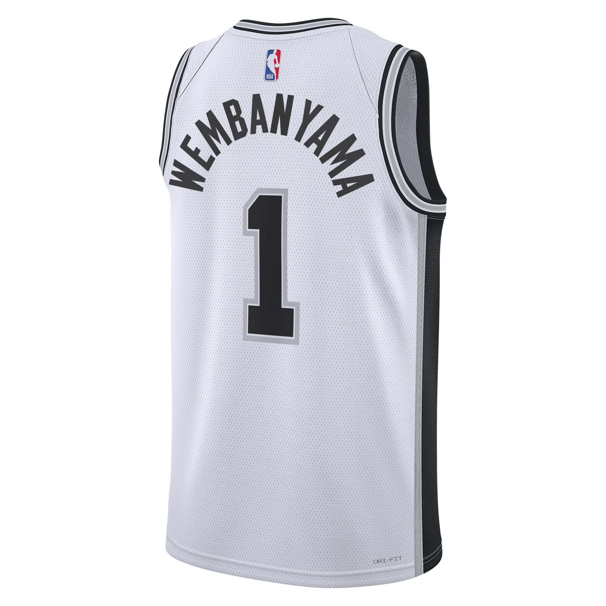 San Antonio Spurs Nike Association Edition Swingman Jersey - White - Victor Wembanyama - Unisex