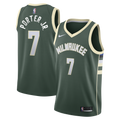 Milwaukee Bucks Nike Icon Edition Swingman Jersey - Hunter Green - Kevin Porter Jr. - Youth