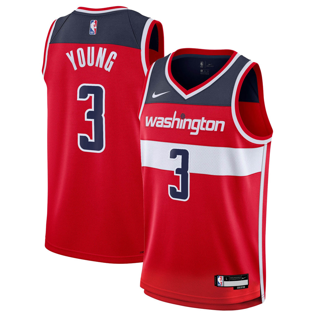 Washington Wizards Nike Icon Edition Swingman Jersey - Red - Trae Young - Youth