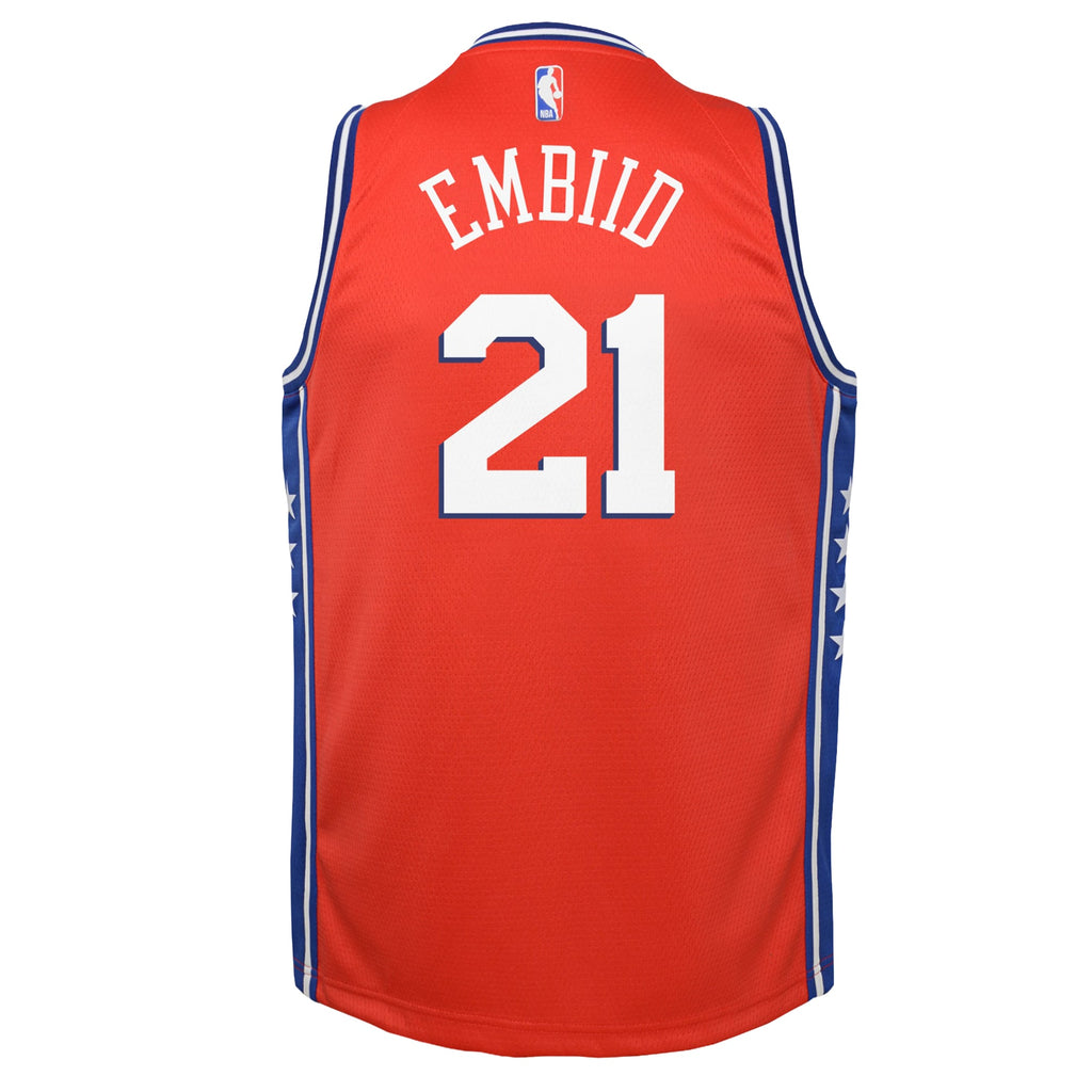 Philadelphia 76ers NBA Statement Swingman Jersey - Joel Embiid - Youth